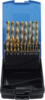 Set burghie 1-10mm HSS-G acoperite cu Titan