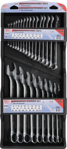 Set chei combinate 6 - 32 mm cu capat inelar in unghi de 15°