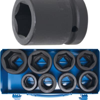 Set chei tubulare de impact 27 - 50 mm cu cu 6 laturi, antrenare 1" , 8 piese, BGS 5245