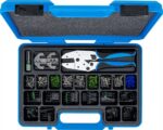 Set conectori Delphi® pentru cabluri electrice plus cleste de sertizat