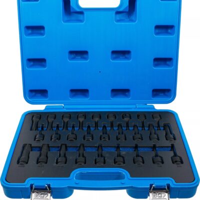 Set cu biti de impact Imbus, Torx si Spline (XZN), antrenare 1/2", 26 piese, BGS 5484