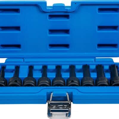 Set cu biti de impact Ribe M5-14, lungime 75mm, antrenare 1/2", 9 piese, BGS 5483