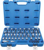 Set cu biti Imbus, Torx, Spline (XZN), antrenare cu tubulara 1/2", 49 piese, BGS 5188