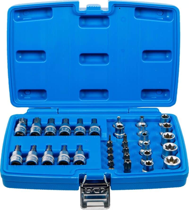 Set cu biti Torx T10 - T60 si tubulare Profil E E4 - E20 Set cu biti Torx T10 - T60 si tubulare Profil E E4 - E20