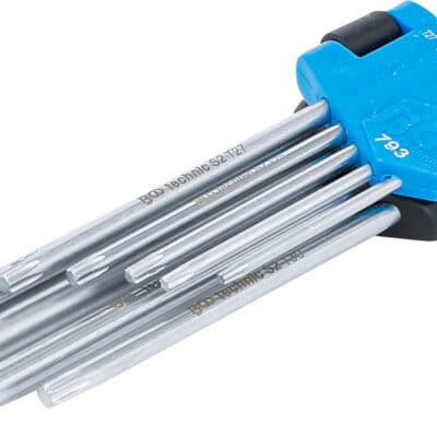 Set de chei Torx tip L extra lungi T10-50 | 9 piese, BGS 793