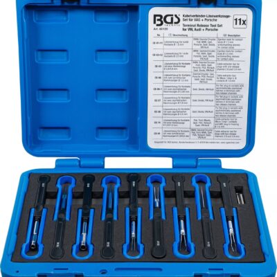 Set demontat terminale din prize si cuple electrice pentru VAG+Porsche, 11 piese, BGS 60120