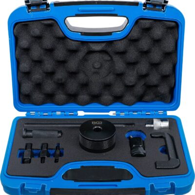 Set extractoare pentru injectoare Bosch, cu ciocan inertial si articulatie de impact + adaptoare, 6 piese, BGS 62635