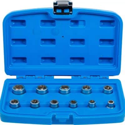 Set extractoare pentru şuruburi şi piuliţe metric, 11 piese, BGS 8383