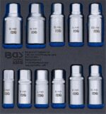 Set extractoare suruburi deteriorate, 11piese, BGS 65515