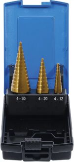 Set freze de gaurit si majorat in trepte pentru metal Ø 4 - 30 mm