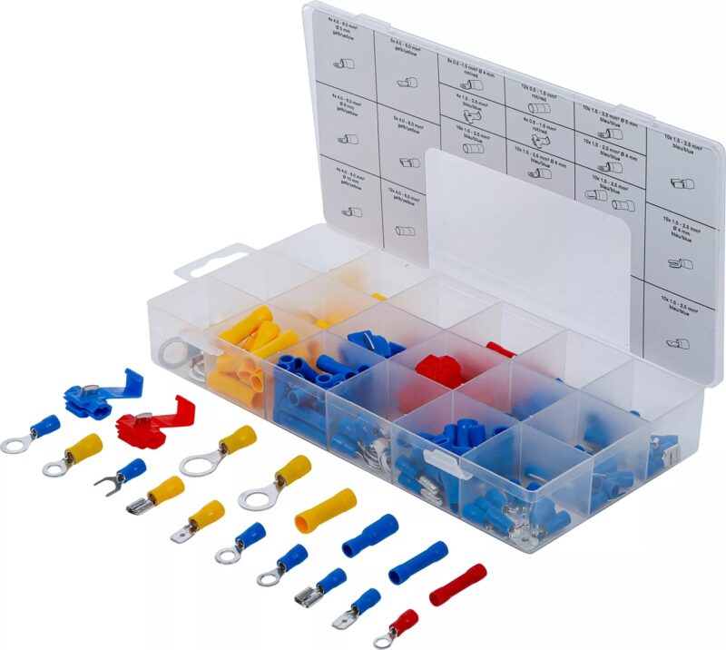 Set papuci si conectori pentru cabluri electrice 160-piese