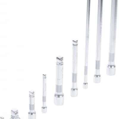 Set prelungitoare cu cap sferic 1/4"- 3/8"- 1/2"
