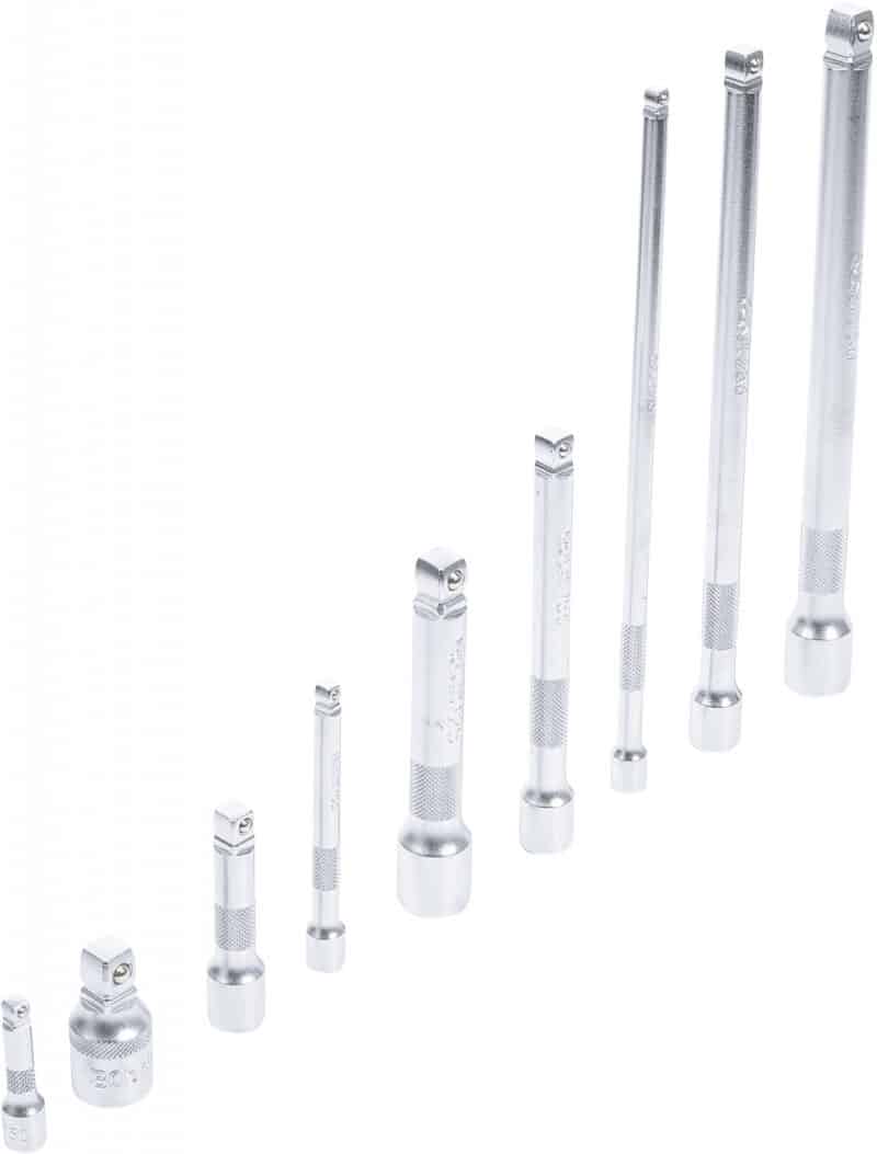 Set prelungitoare cu cap sferic 1/4"- 3/8"- 1/2"