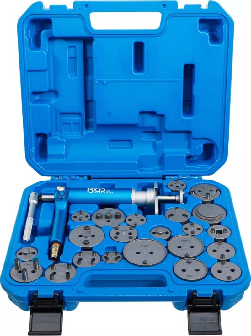 Set presa etrier pneumatica pentru inlocuit placute de frana Set presa etrier pneumatica pentru inlocuit placute de frana