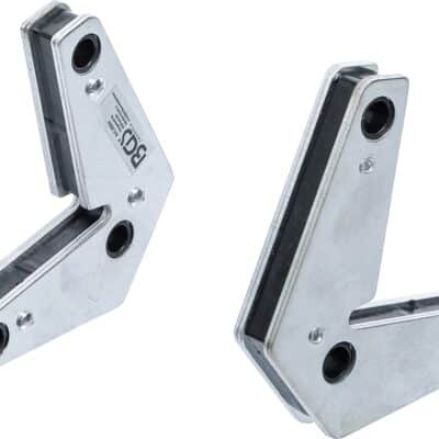 Set suporţi magnetici de forţa | Forma L | 9 kg | 2 piese