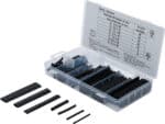 Set tile din varnis termocontractant | culoare negru | 127 piese, BGS 8042