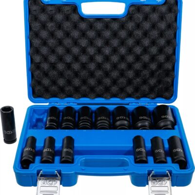 Set tubulare de impact adanci 10-32mm, antrenare 1/2'', 14 piese, BGS 5207