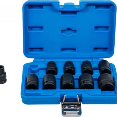 Set tubulare de impact hex. 45223 mm, actionare 1/2", 10 piese, BGS 5205