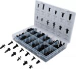 Sortiment clipsuri extensibile tip braduţ din plastic pentru fete de usi si tapiterii auto