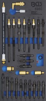 Suport organizator pentru carucior 1/3: Set de adaptoare pentru tester compresie si pierdere presiune