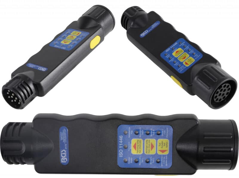 Tester pentru verificare priza electrica de remorca cu 13 pini Tester pentru verificare priza electrica de remorca cu 13 pini